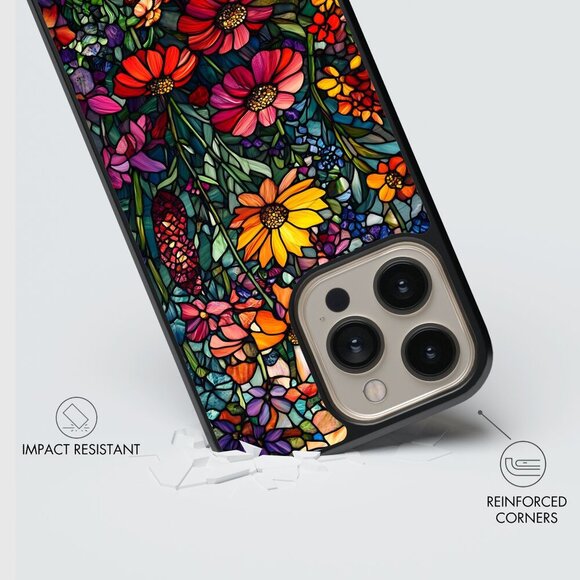 Floral Phone Cover – iPhone 16, 15 Pro, 14, Galaxy S25, S24, S24 Ultra, Pixel 9 - Picture 4 of 9